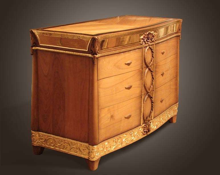Golden Plated Commode